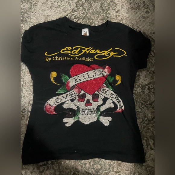 Ed hardy y2k baby tee vintage - Picture 3 of 3